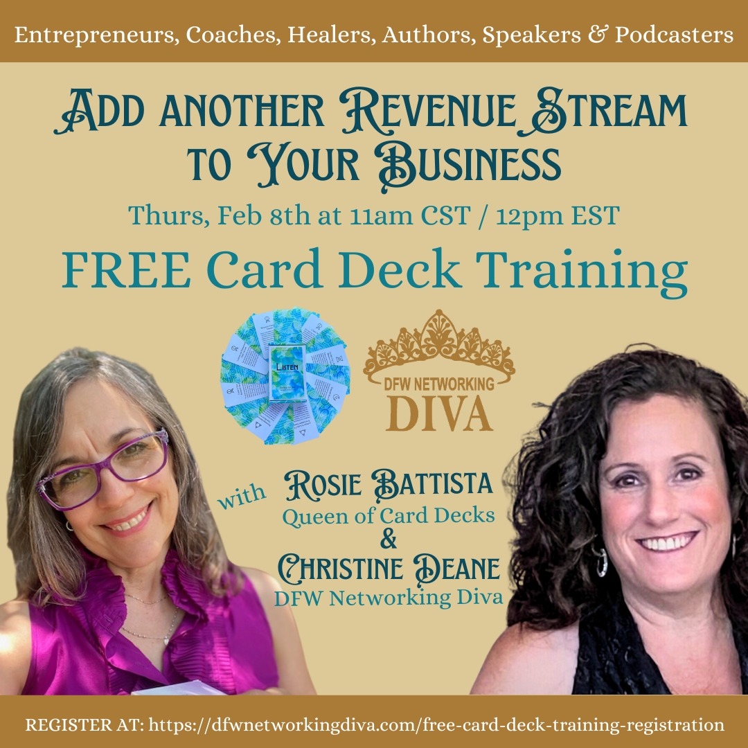 Card Deck Training with Christine Deane and Rosie Battista