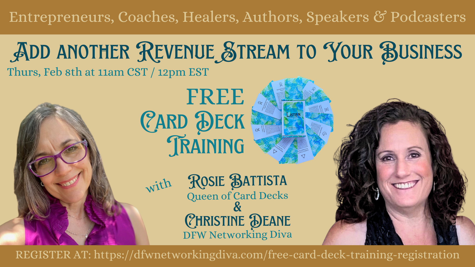 Free Card Deck Training with Rosie Battista and Christine Deane
